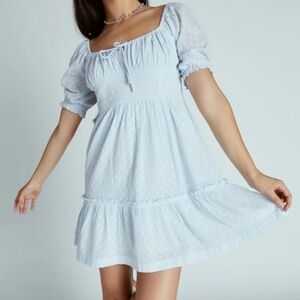 ROXY Chloe Kim Daydream Mini Dress M Blue